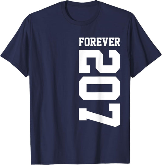 207 Area Code Portland Maine Lewiston ME Bangor ME T-Shirt - T-Shirt | Navy