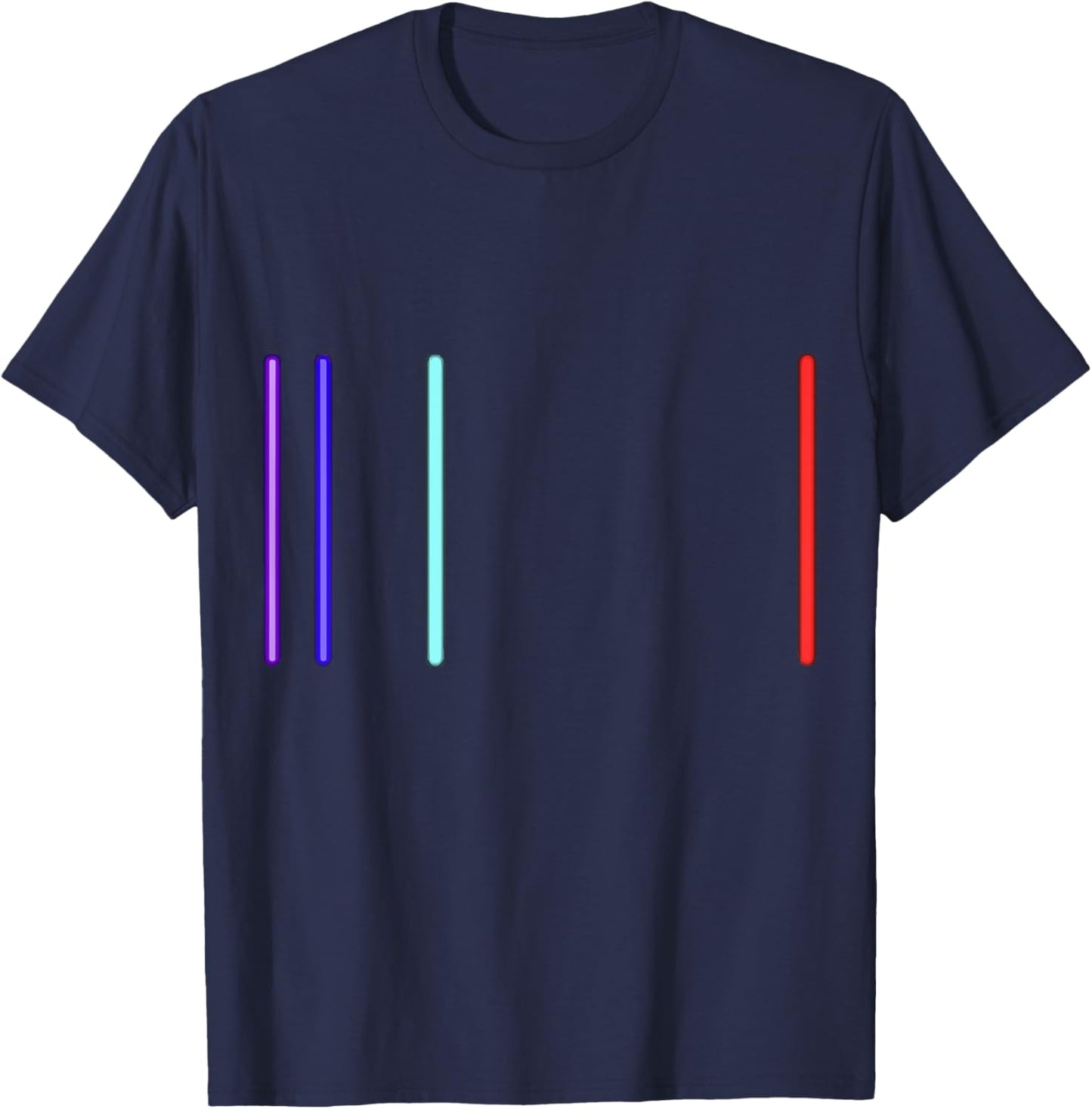 Physics Teacher Physical Science Lover Education Hydrogen Emission Spectrum - Black, Small, -Adults, Kids, Short Sleeve, Regular Fit, Cotton 60% Polyester 40% T-Shirt - T-Shirt | Navy