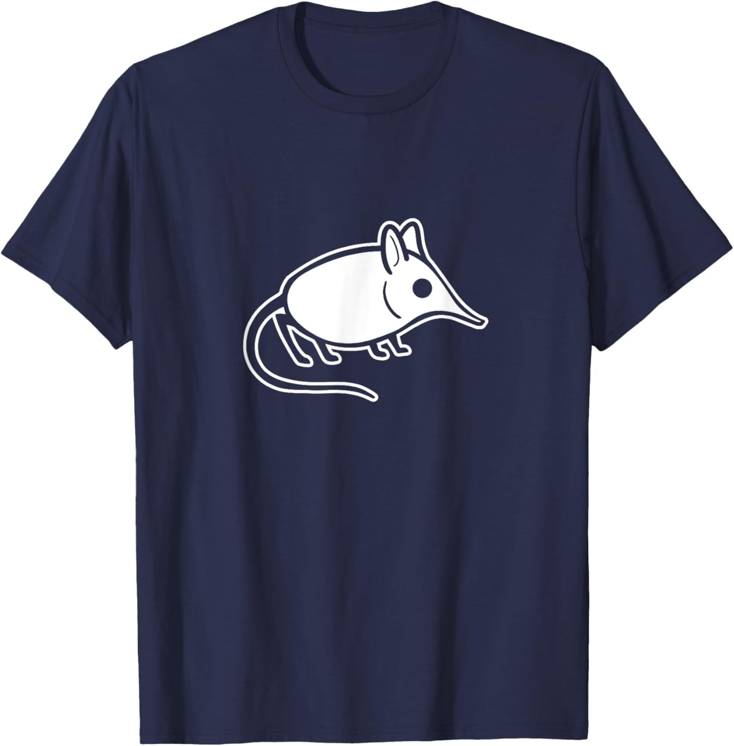 Minimal art of a cute Elephant shrew for small animals fans T-Shirt - T-Shirt | Navy