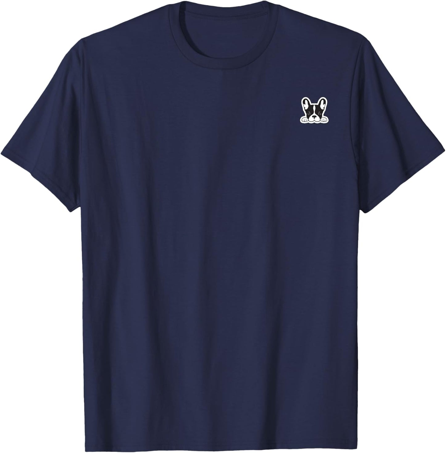 French Bulldog Logo Men Women T-Shirt - T-Shirt | Navy
