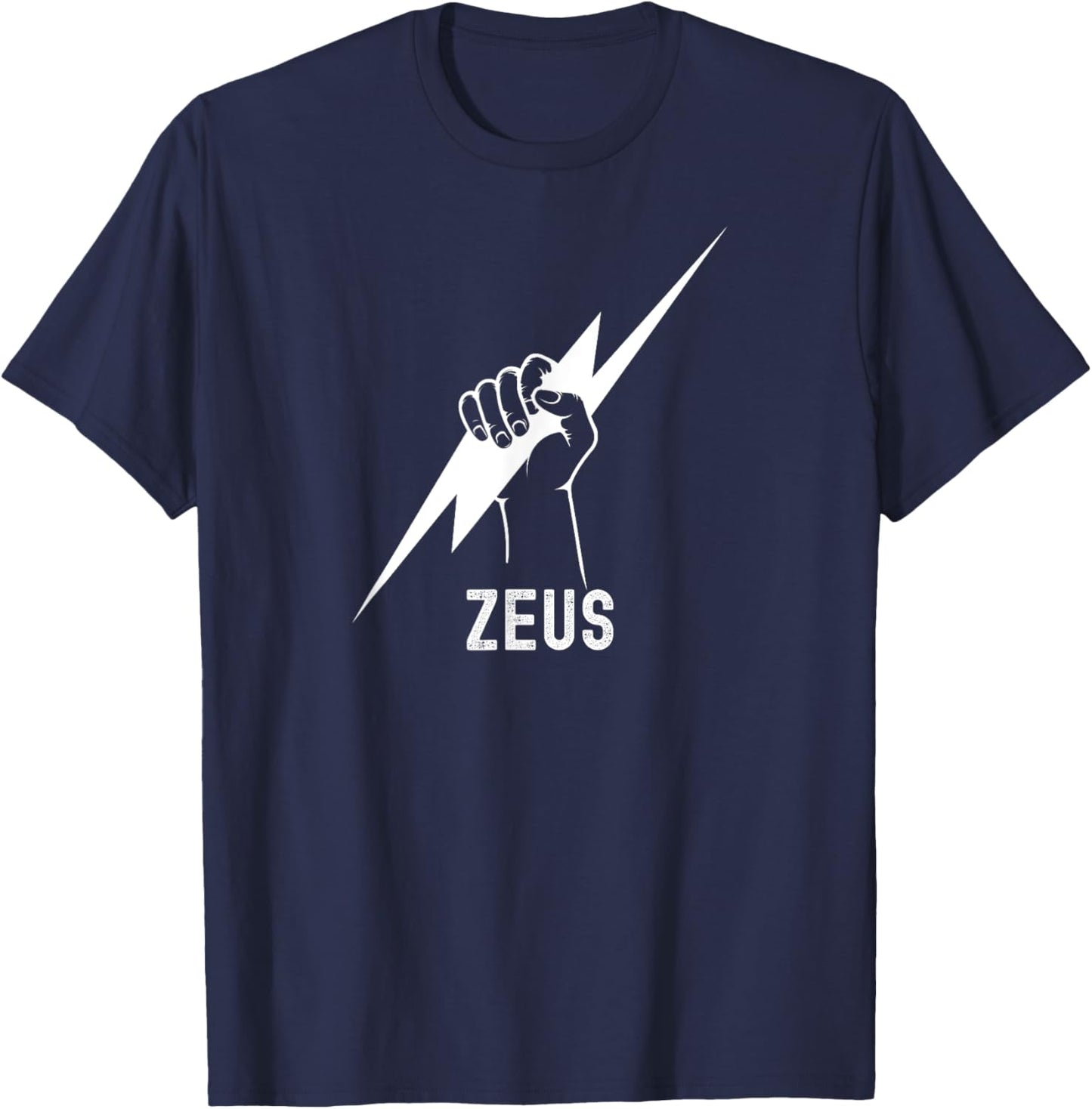 Zeus Lightning Bolt T-Shirt - T-Shirt | Navy