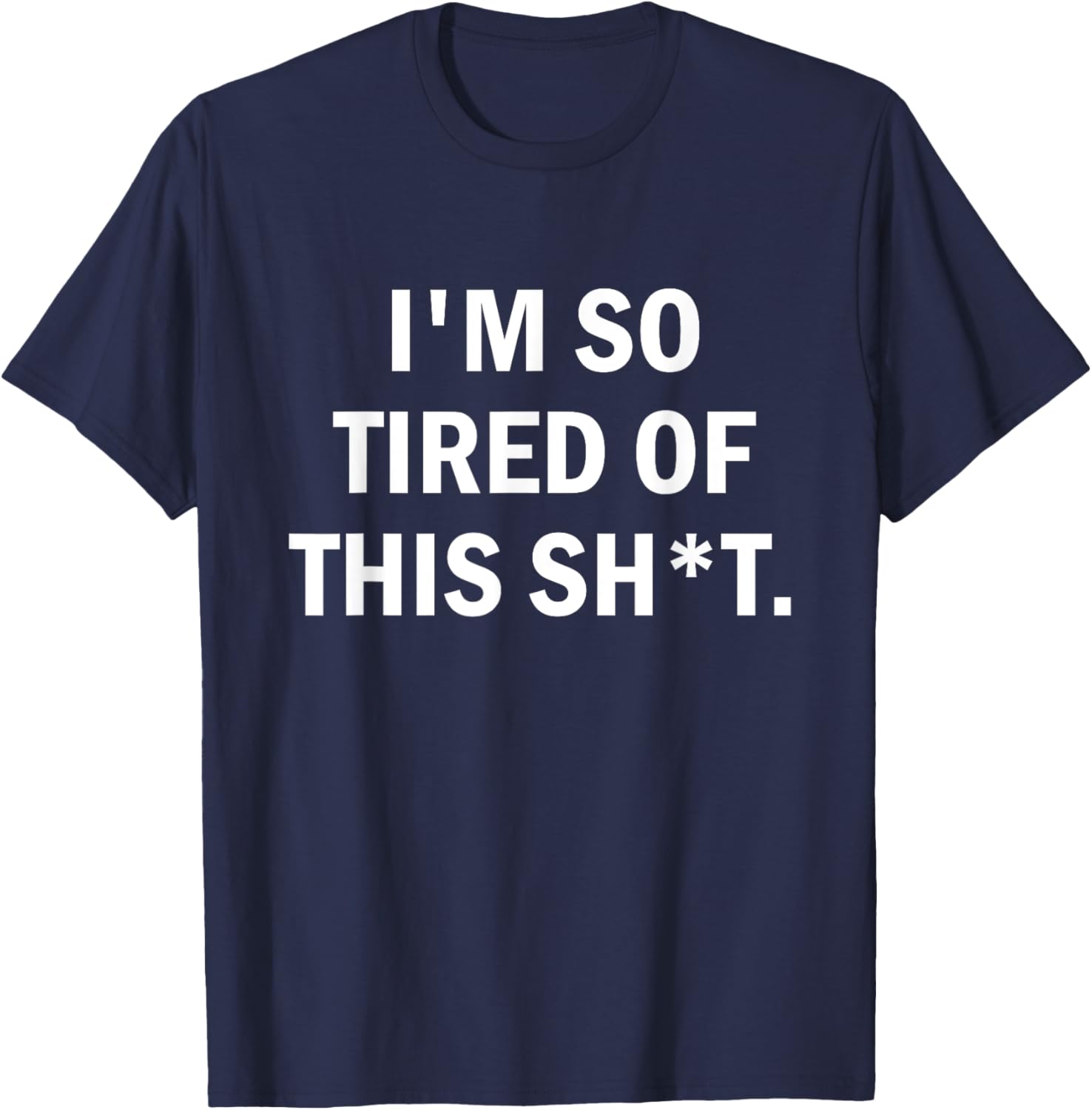 Edgy Anime Merch - Damen -Erwachsene Schwarz Buchstabenmuster S EU 16 Crew-Ausschnitt Klein Regular T-Shirt - T-Shirt | Navy