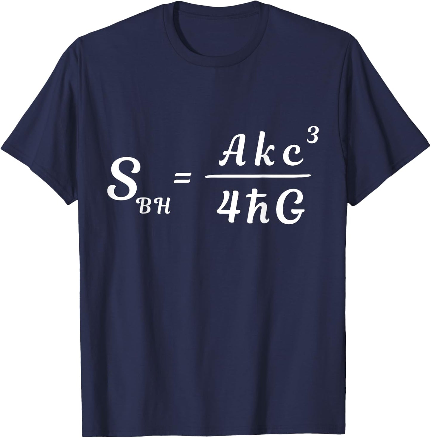 Black Hole Entropy Thermodynamics Formula Science T-Shirt - T-Shirt | Navy