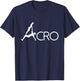 BoredKoalas Yoga Acro Dance Art White Outline Acrobat Gymnast Yoga Lover Gift T-Shirt - T-Shirt | Navy