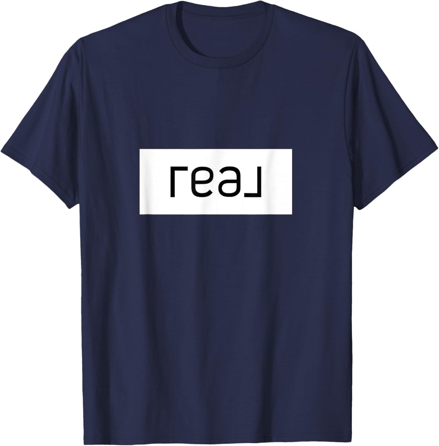 Real Broker Solid White Logo T-Shirt - T-Shirt | Navy