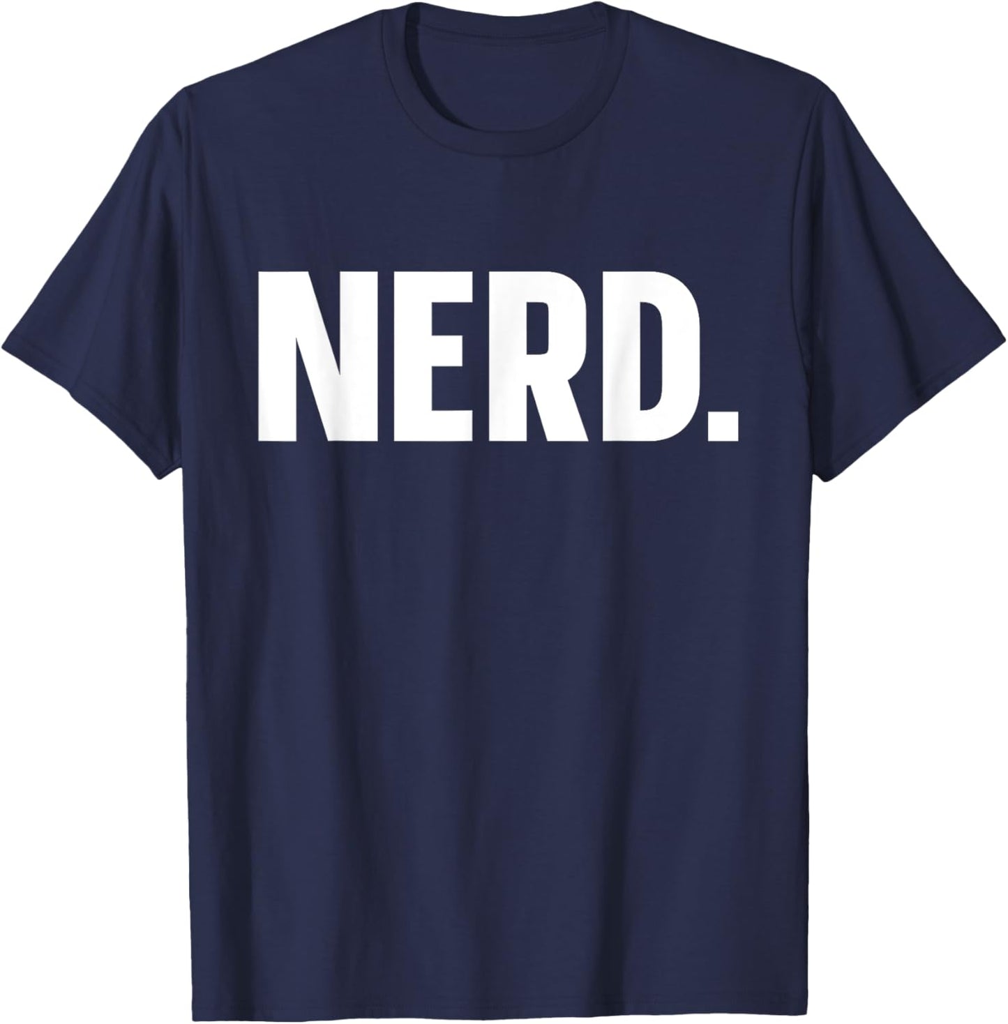 indecent Words NERD subtle Nerd , Small, Black T-Shirt - T-Shirt | Navy