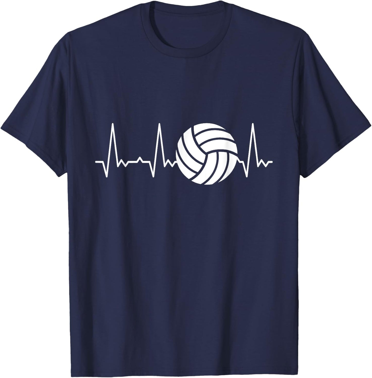 Heartbeat Volleyball T-Shirt - T-Shirt | Navy