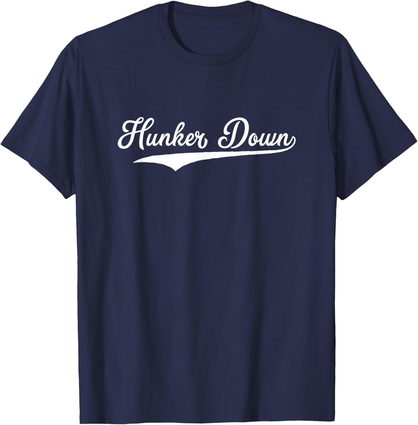 Hunker Down Canadian Urban Stealth Hammock Camping T-Shirt - T-Shirt | Navy