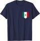 Mexico Flag with Printed Mexican Flag Pocket T-Shirt - T-Shirt | Navy