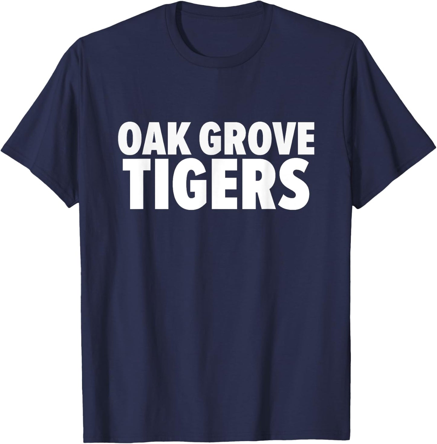 Oak Grove Tigers Bold T-Shirt - T-Shirt | Navy