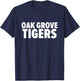 Oak Grove Tigers Bold T-Shirt - T-Shirt | Navy