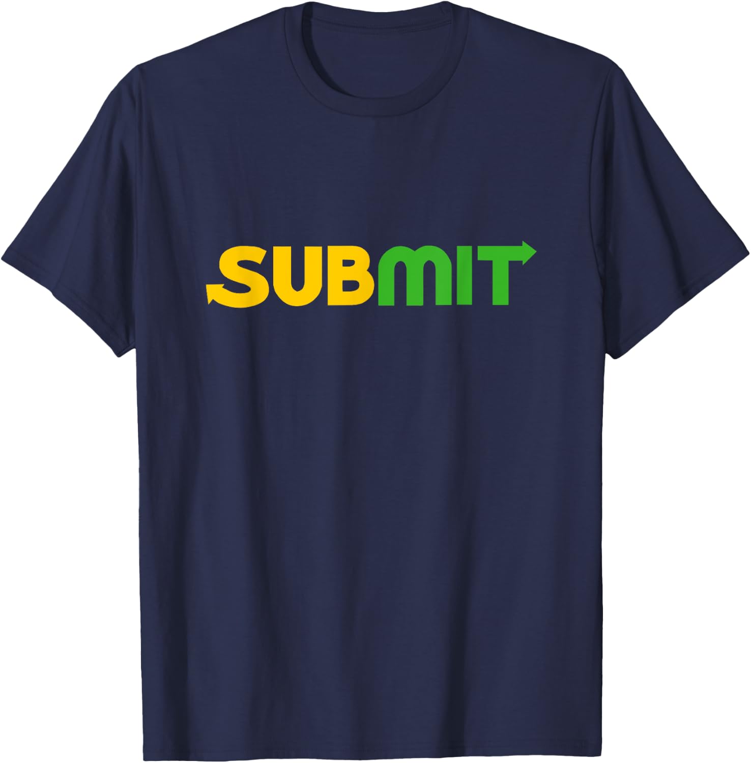 Funny MMA Jiu Jitsu Gift Submission Design BJJ T-Shirt - T-Shirt | Navy