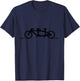 Tandem Bike - Two Person Bike Cycling T-Shirt - T-Shirt | Navy