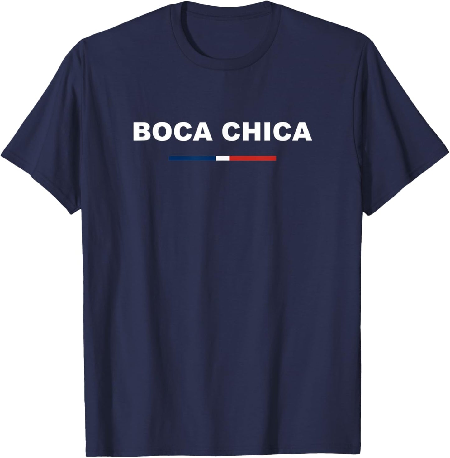Boca Chica Traditional Dominican Republic Flag City Dominica T-Shirt - T-Shirt | Navy