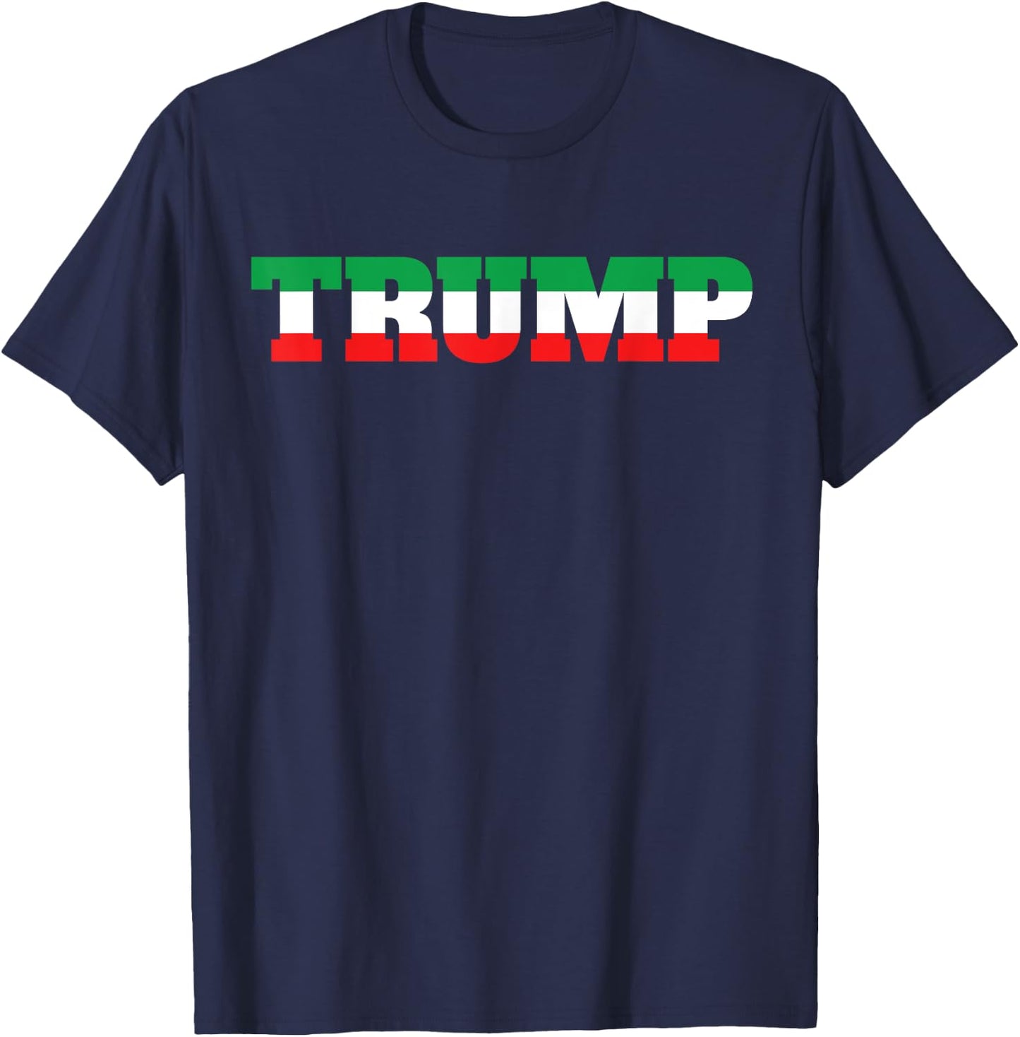 Italians For Trump Italiano Supporter Italy National Flag T-Shirt - T-Shirt | Navy