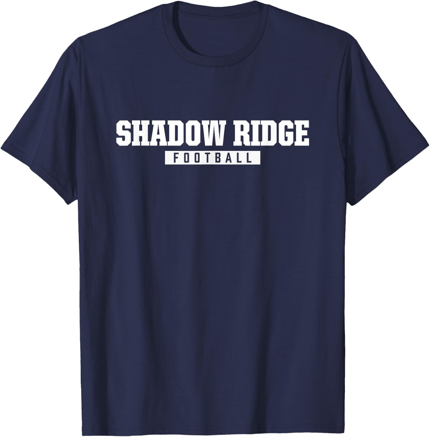 Shadow Ridge High School Football HS T-Shirt - T-Shirt | Navy