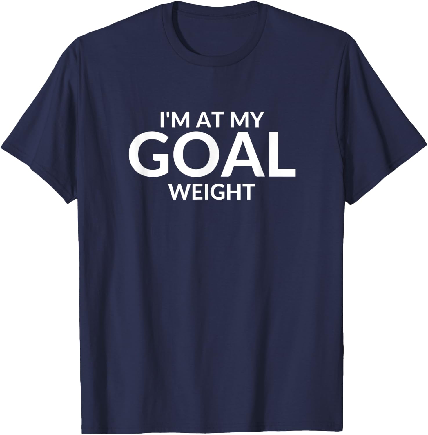 Weight Loss Goal Tracker Goal Weight Pounds Lost T-Shirt - T-Shirt | Navy