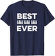 Best Dad Ever Design for a Piano Dad T-Shirt - T-Shirt | Navy