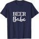 Girls Country Sayings Tops - Beer Drinking Babe T-Shirt - T-Shirt | Navy