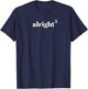 Alright to The Third Power 70s Inspired T-Shirt - T-Shirt | Navy