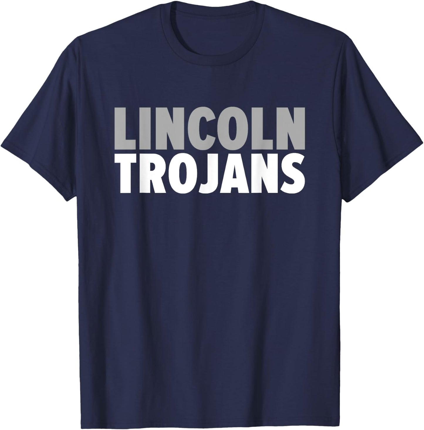 Lincoln Trojans Bold T-Shirt - T-Shirt | Navy