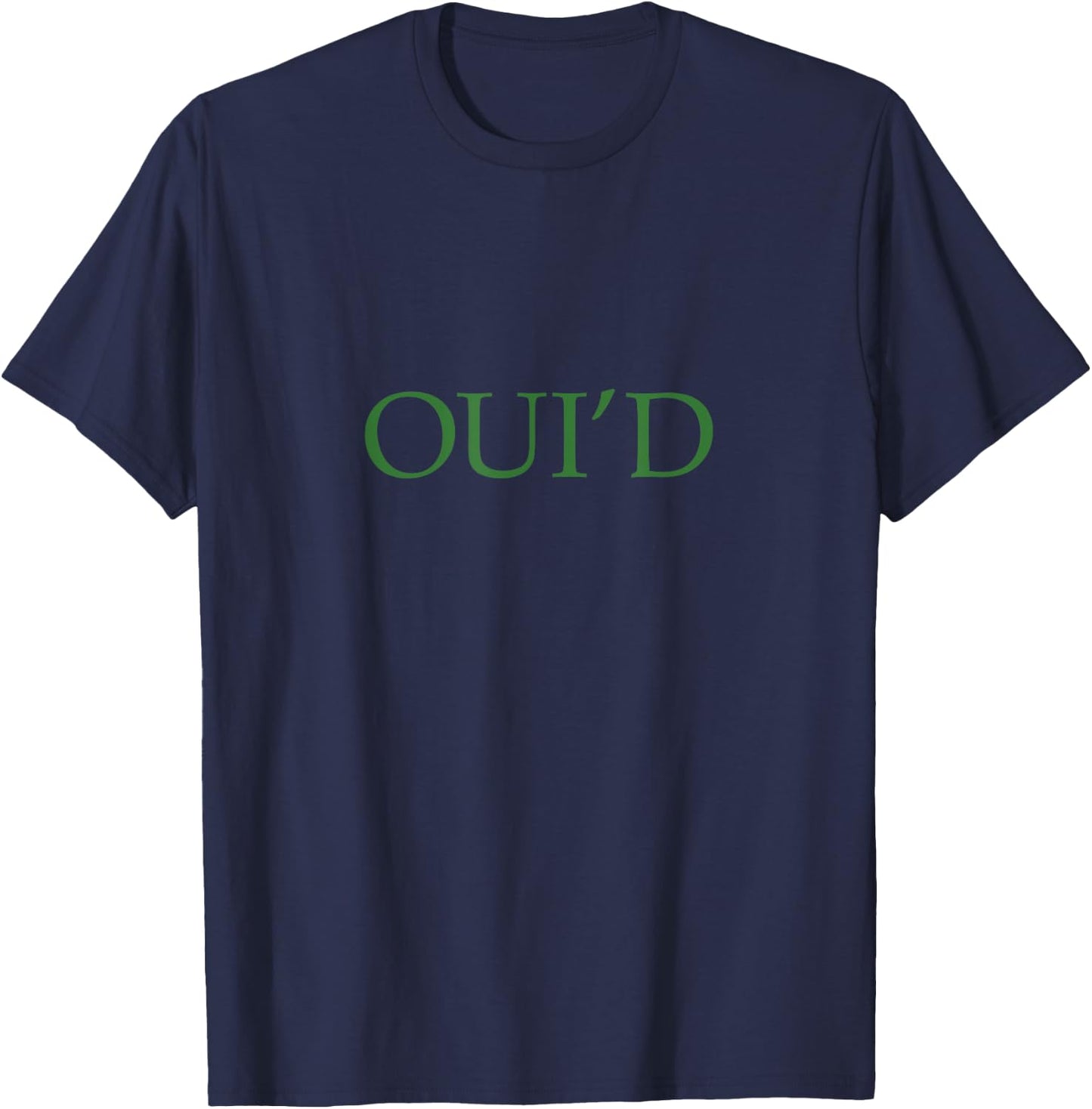 Oui'd We'd Funny Cannabis T-Shirt - T-Shirt | Navy