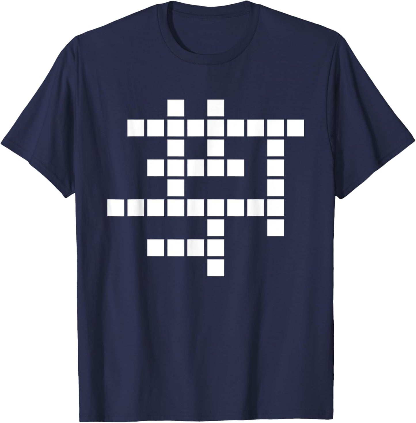 Crossword puzzle T-Shirt - T-Shirt | Navy