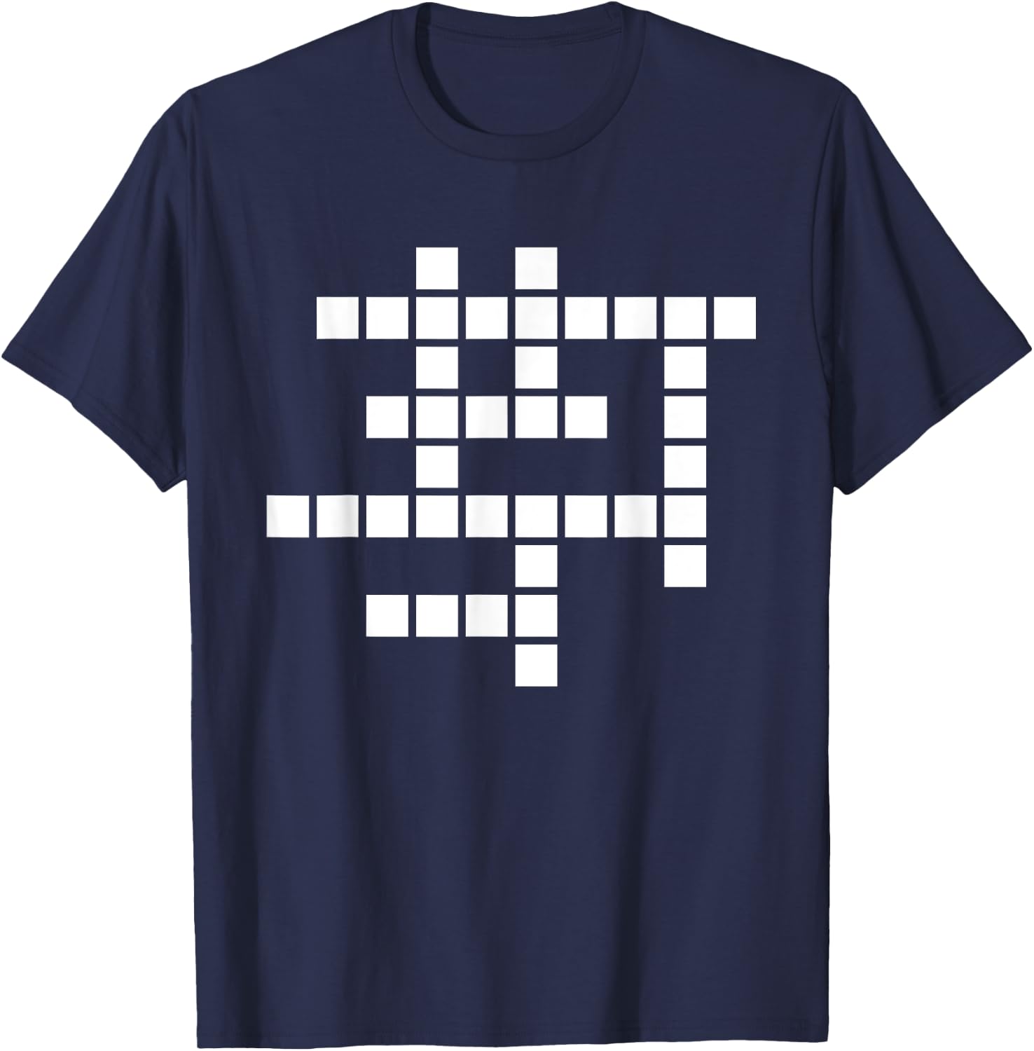 Crossword puzzle T-Shirt - T-Shirt | Navy