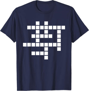 Crossword puzzle T-Shirt - T-Shirt | Navy