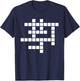 Crossword puzzle T-Shirt - T-Shirt | Navy