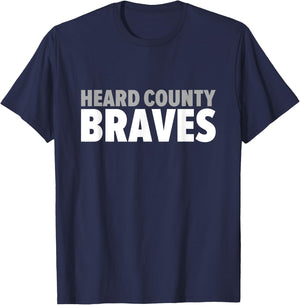 Heard County Braves Bold T-Shirt - T-Shirt | Navy