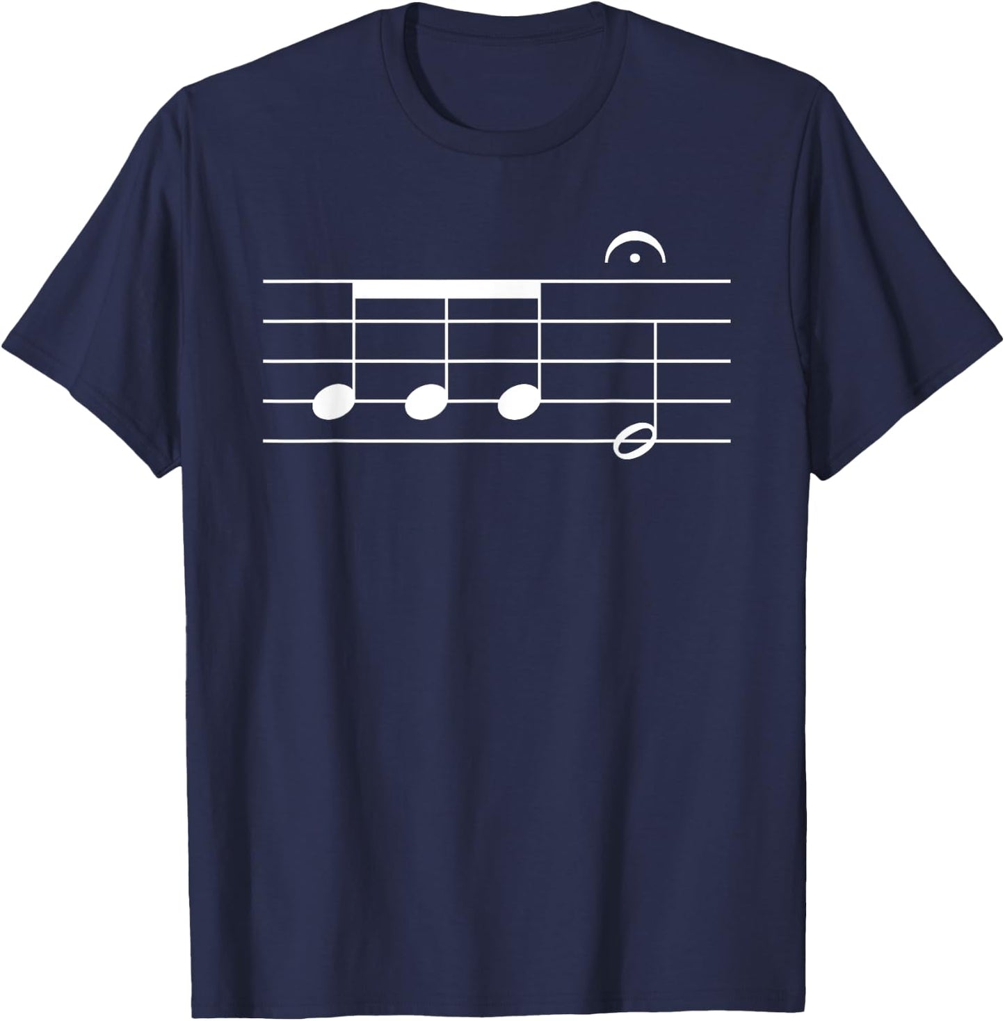 Beethoven 5th Symphony Notes Classical Music Composer T-Shirt - T-Shirt | Navy