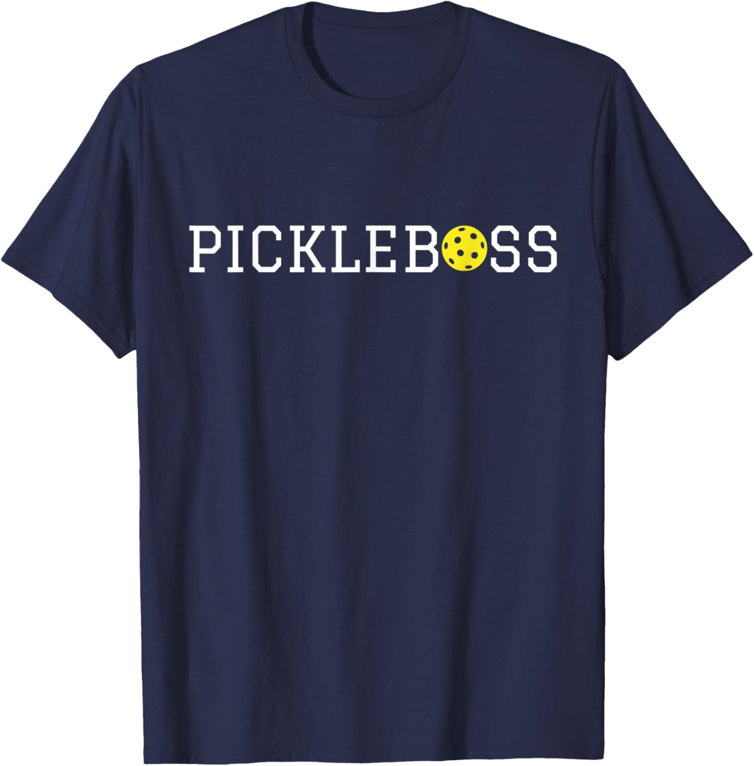 PICKLEBOSS Funny PICKLEBALL BOSS LEADER CAPTAIN T-Shirt - T-Shirt | Navy