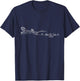Fort De Soto, Florida Signature Heart Art - Beach Souvenir T-Shirt - T-Shirt | Navy