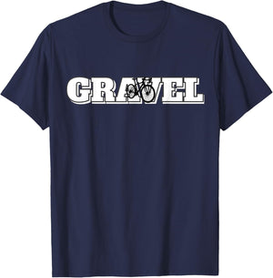 Gravel Bike Design "Gravel" Gravel bike gift T-Shirt - T-Shirt | Navy