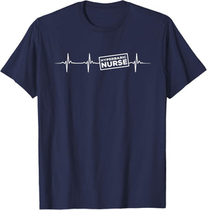 Hyperbaric Nurse Heartbeat Outfit Undersea Nurses T-Shirt - T-Shirt | Navy