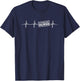 Hyperbaric Nurse Heartbeat Outfit Undersea Nurses T-Shirt - T-Shirt | Navy