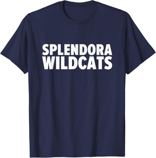 Splendora Wildcats Bold T-Shirt - T-Shirt | Navy