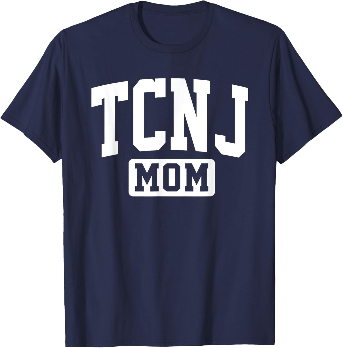 Family University College Arch Retro Design TCNJ The College of New Jersey Mom Mother Arch Vintage T-Shirt - T-Shirt | Navy