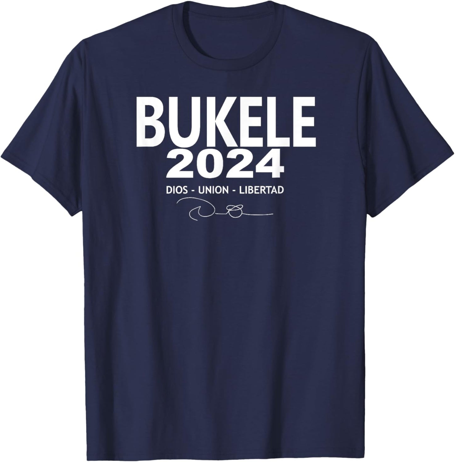 Nayib Bukele REELECCION 2024 T-Shirt - T-Shirt | Navy