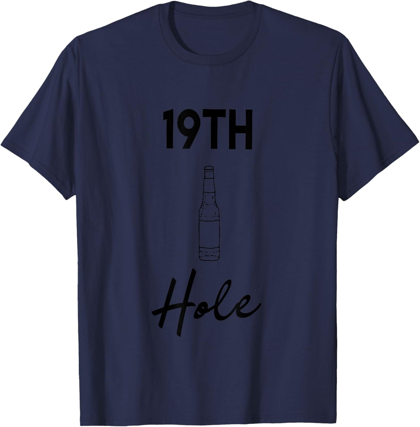 19th Hole Golf Beer T-Shirt - T-Shirt | Navy