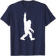 Bigfoot Victory Peace Sign T-Shirt - T-Shirt | Navy