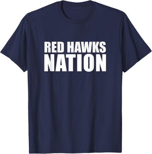Milton Red Hawks Nation HS T-Shirt - T-Shirt | Navy