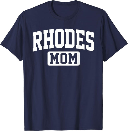 Rhodes College Mom Mother Arch Vintage Family Men Women T-Shirt - T-Shirt | Navy