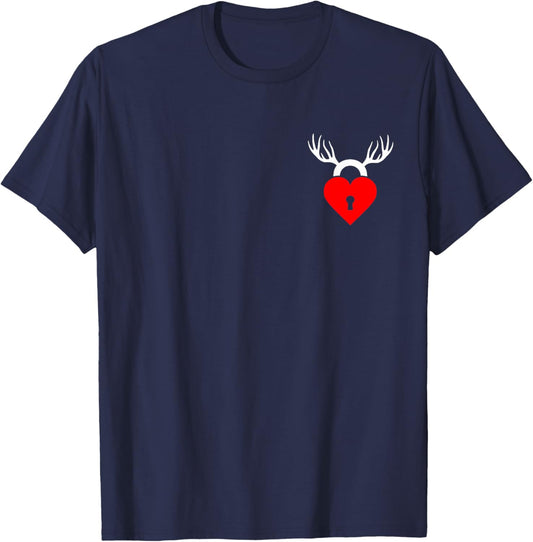 Cuckold CUCK HORNS , Small, Black T-Shirt - T-Shirt | Navy