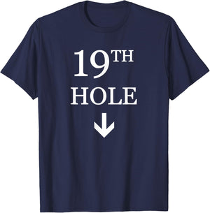 19th Hole Down Arrow Golf T-Shirt - T-Shirt | Navy