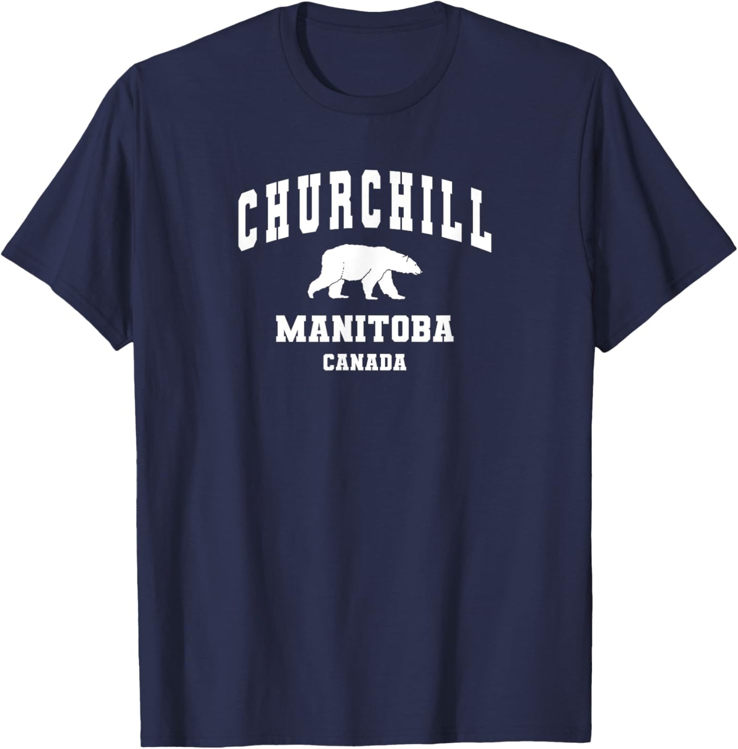 Churchill Manitoba Canada Polar Bear T-Shirt - T-Shirt | Navy