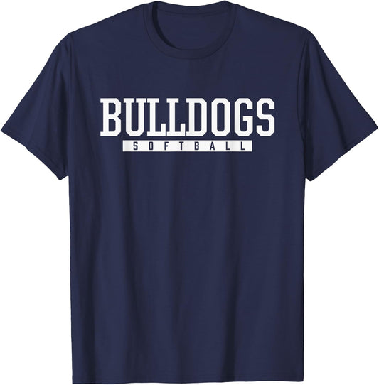 Waller Bulldogs Softball HS T-Shirt - T-Shirt | Navy
