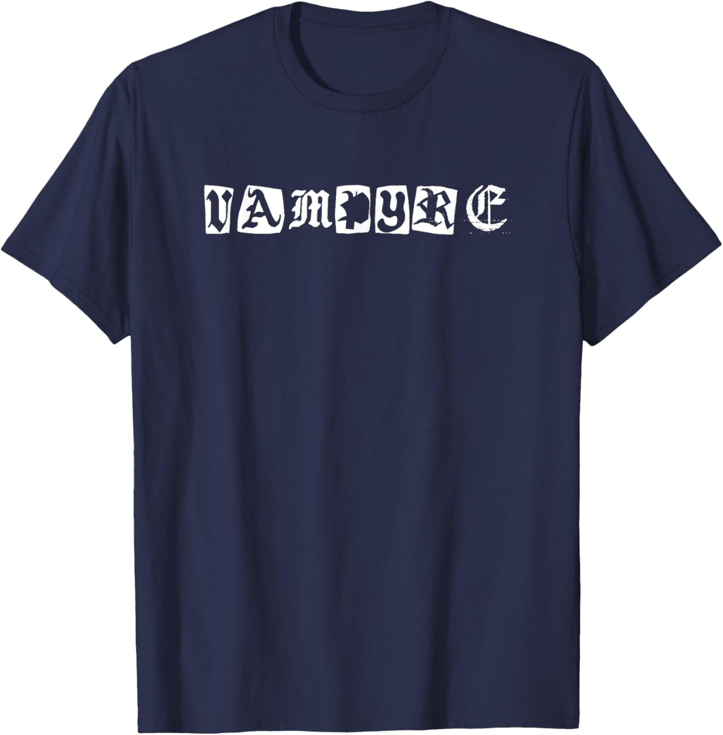 Vampyre Horror Gothic Punk Vampire T-Shirt - T-Shirt | Navy