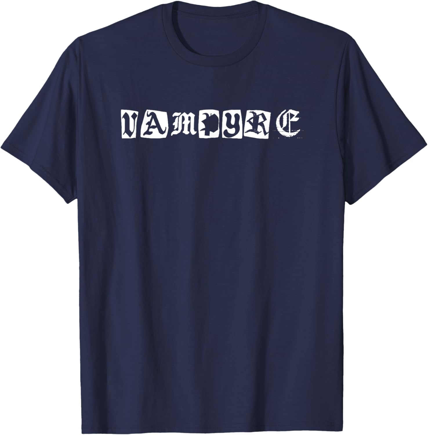 Vampyre Horror Gothic Punk Vampire T-Shirt - T-Shirt | Navy